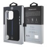 Mercedes для iPhone 16 Pro Max чехол Liquid silicone Vertical stripe Black (MagSafe)