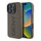 DKNY для iPhone 16 Pro Max чехол PU Plain leather Logo imprint Hard Brown (MagSafe)