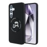 Karl Lagerfeld для Galaxy S25 чехол Liquid Silicone NFT Karl & Choupette Head Hard Black (MagSafe)
