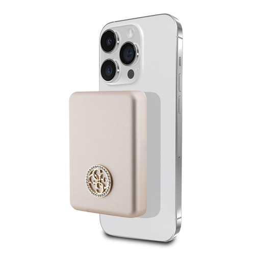 Guess АКБ MagSafe with 4G Diamond logo 5000 mAh 15W Gold