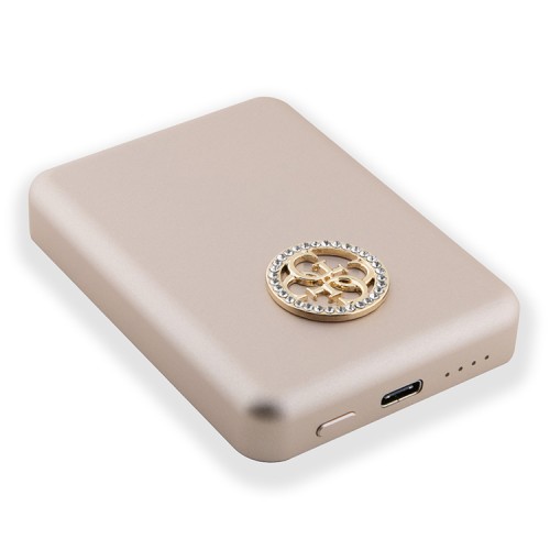 Guess АКБ MagSafe with 4G Diamond logo 5000 mAh 15W Gold
