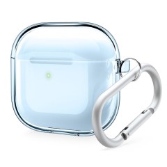 Elago для AirPods 4 чехол Clear Hang case Aqua Blue