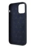 Чехол Mercedes Liquid Silicone Hard для iPhone 12 Pro Max, темно-синий