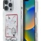 Karl Lagerfeld для iPhone 16 Pro Max чехол PC/TPU Sketch Metal Camera Hard Transparent