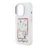 Karl Lagerfeld для iPhone 16 Pro Max чехол PC/TPU Sketch Metal Camera Hard Transparent