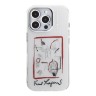 Karl Lagerfeld для iPhone 16 Pro Max чехол PC/TPU Sketch Metal Camera Hard Transparent