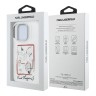 Karl Lagerfeld для iPhone 16 Pro Max чехол PC/TPU Sketch Metal Camera Hard Transparent