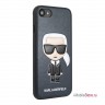 Чехол Karl Lagerfeld Iconic Karl Hard для iPhone 7/8/SE 2020, синий
