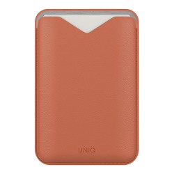 Uniq картхолдер Lyden EVO магнитный кожаный с подставкой для телефона, Terracotta