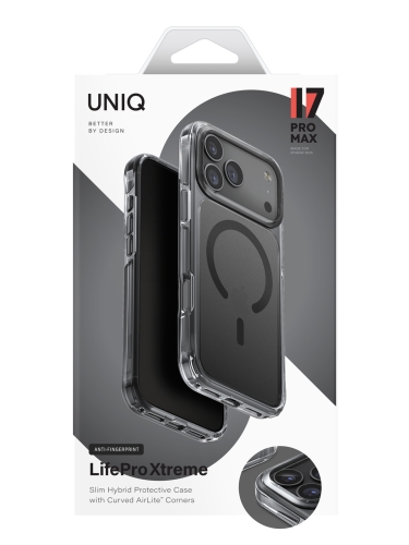 Uniq для iPhone 17 Pro Max чехол Lifepro Xtreme AF Frost Smoke (MagSafe)