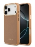 Lacoste для iPhone 17 Pro Max чехол PU Grained Metal Foil logo & Cam Hard Pink/Gold (MagSafe)