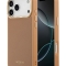 Lacoste для iPhone 17 Pro Max чехол PU Grained Metal Foil logo & Cam Hard Pink/Gold (MagSafe)