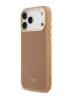 Lacoste для iPhone 17 Pro Max чехол PU Grained Metal Foil logo & Cam Hard Pink/Gold (MagSafe)