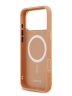 Lacoste для iPhone 17 Pro Max чехол PU Grained Metal Foil logo & Cam Hard Pink/Gold (MagSafe)