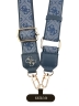 Guess шнурок на шею Universal Crossbody PU Strap 4G Big metal Logo + Smartphone patch Blue