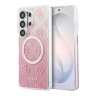 Guess для Galaxy S26 Ultra чехол IML Peony Glitter Metal cam Hard Pink (MagSafe)