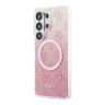Guess для Galaxy S26 Ultra чехол IML Peony Glitter Metal cam Hard Pink (MagSafe)