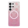 Guess для Galaxy S26 Ultra чехол IML Peony Glitter Metal cam Hard Pink (MagSafe)