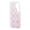 Guess для Galaxy S26 Ultra чехол IML Peony Glitter Metal cam Hard Pink (MagSafe)