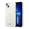 Чехол BMW M-Collection Transparent Hard TPE edges для iPhone 13, белая рамка