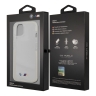 Чехол BMW M-Collection Transparent Hard TPE edges для iPhone 13, белая рамка