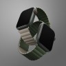 Ремешок Uniq Revix reversible Magnetic для Apple Watch 42-44-45-49 mm, зеленый/серый
