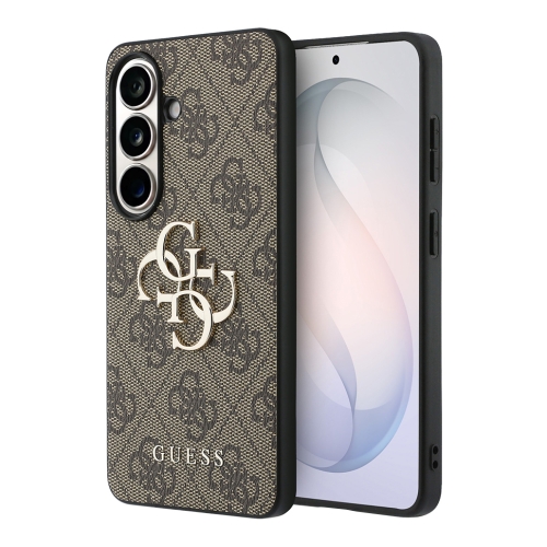 Guess для Galaxy S26+ чехол PU 4G Big metal logo Hard Brown