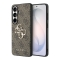 Guess для Galaxy S26+ чехол PU 4G Big metal logo Hard Brown