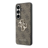 Guess для Galaxy S26+ чехол PU 4G Big metal logo Hard Brown