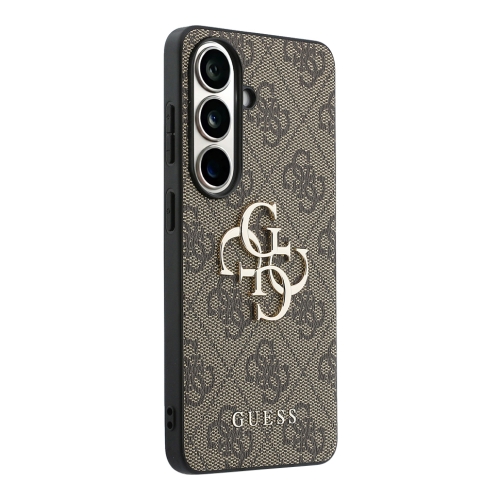Guess для Galaxy S26+ чехол PU 4G Big metal logo Hard Brown