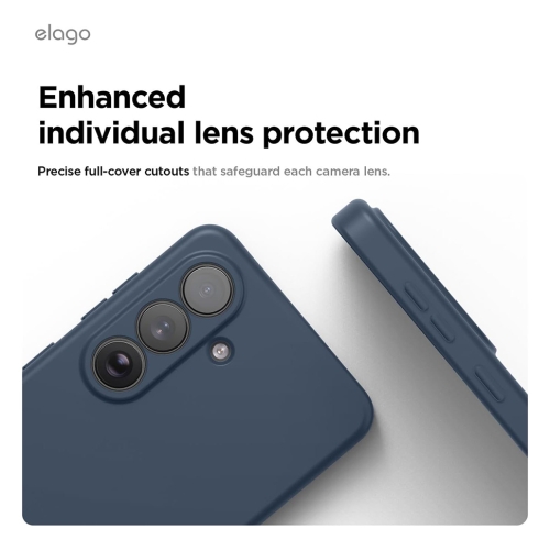 Elago для Galaxy S26+ чехол Magnetic Silicone Jean Indigo (MagSafe)