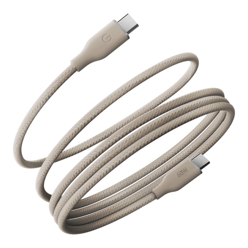 Energea Кабель HELIX 60 USB-C to USB-C 60W 480 Mbps Magnetic Natural 1.5m