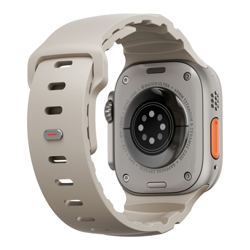 Uniq для Apple Watch 49/46/45/44 mm ремешок Alton Silicon Strap Light Sand