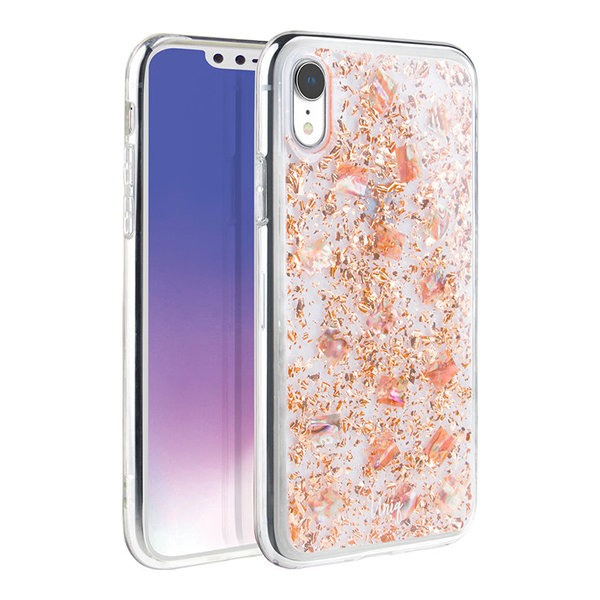 Чехол Uniq Lumence Clear для iPhone XR, розовый