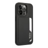 Кожаный чехол TUMI Leather with Vertical cardslot Hard для iPhone 14 Pro Max, черный