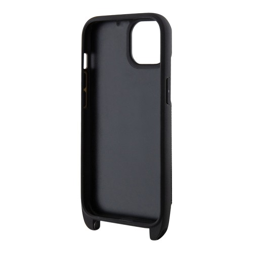 Чехол Lagerfeld Crossbody cardslot PU Saffiano NFT Karl&Choupette Hard для iPhone 14, черный