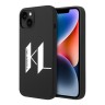 Чехол Lagerfeld Liquid silicone Big KL logo Hard для iPhone 14 Plus, черный