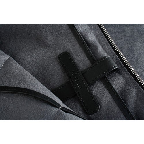 Чехол-папка Bustha Zip Folio Suede/Leather для MacBook Air 13 | Pro 13 (2018/22), Concrete