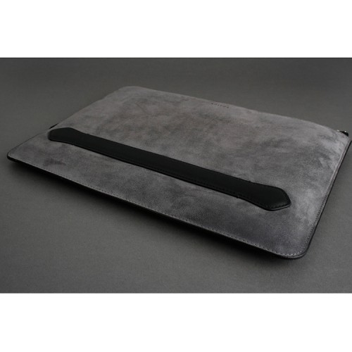 Чехол-папка Bustha Zip Folio Suede/Leather для MacBook Air 13 | Pro 13 (2018/22), Concrete