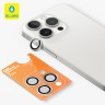 BlueO стекло для iPhone 15 Pro Camera lens Armor metal 3 шт. Silver (+installer)