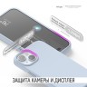 Elago для iPhone 15 Plus чехол Soft silicone (Liquid) Light Blue