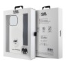 Karl Lagerfeld для iPhone 15 Pro Max чехол Crossbody PC/TPU NFT Choupette + Big Strap Hard Transparent