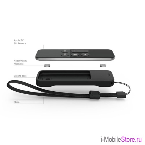 Чехол Elago R1 Intelli Case для пульта Apple TV (по 2020 г.), Black