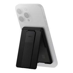 Uniq магнитный бумажник Heldro ID Magnetic cardholder with Grip-Band and Stand Black