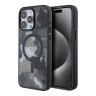 TUMI для iPhone 15 Pro Max чехол PC/TPU Frosted Mesh CAMO Hard Black (MagSafe)