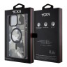 TUMI для iPhone 15 Pro Max чехол PC/TPU Frosted Mesh CAMO Hard Black (MagSafe)