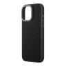 Uniq для iPhone 16 Pro чехол KEVA Max Kevlar with Camera stand Black (MagSafe)