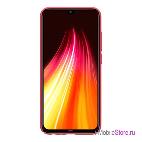 Чехол Nillkin Super Frosted Shield для Xiaomi Redmi Note 8, красный