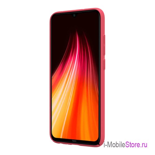 Чехол Nillkin Super Frosted Shield для Xiaomi Redmi Note 8, красный