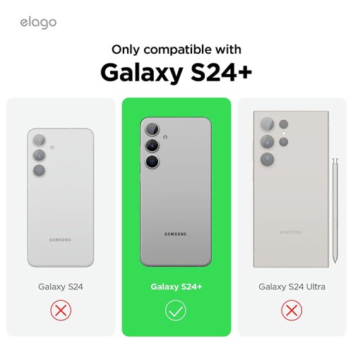 Elago для Galaxy S24+ чехол Soft silicone (Liquid) Medium Grey